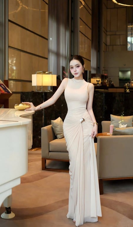 Body trắng kem cộc tay
