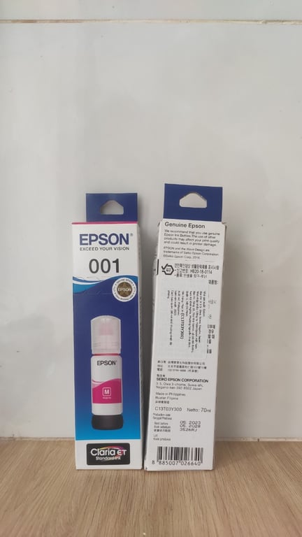 Mực In Phun Màu Epson 001 Màu Hồng (C13T03Y300) - Hàng Chính Hãng