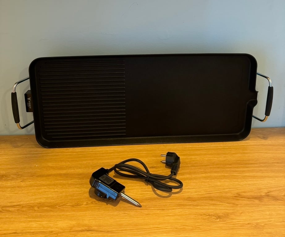 Vỉ nướng điện chống dính F019C VOGT 1500W mặt nướng lớn