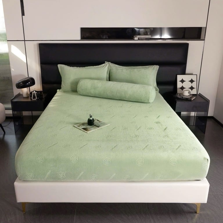 Set ga gối 4 món nỉ nhung 1.8*2m ❤️