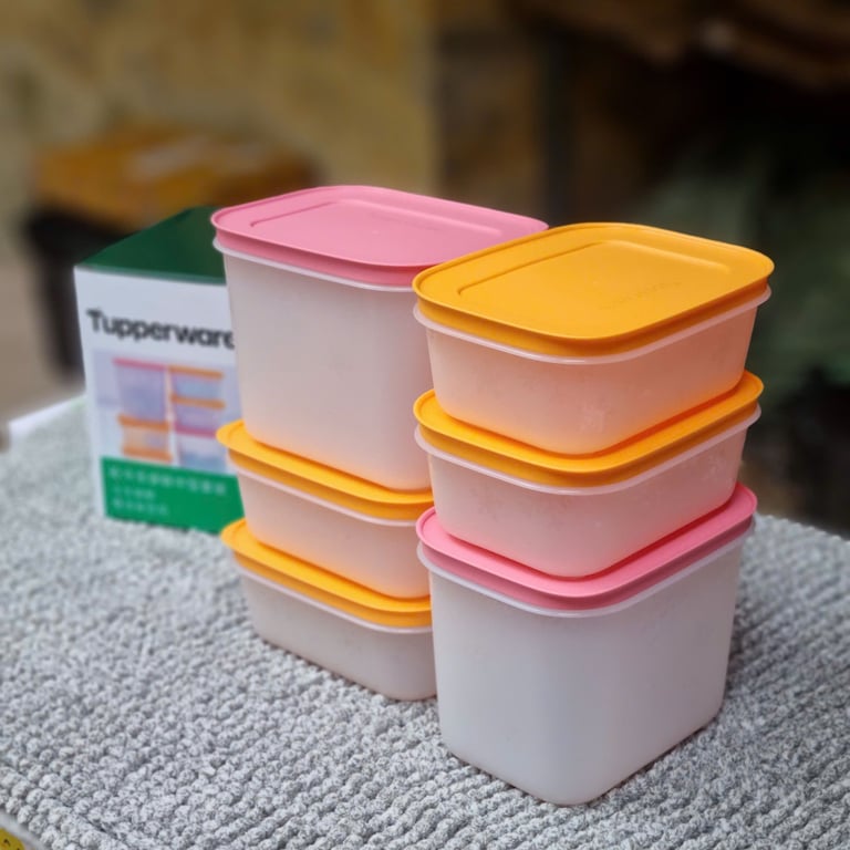 Set  6 HỘP DẺO tupperware