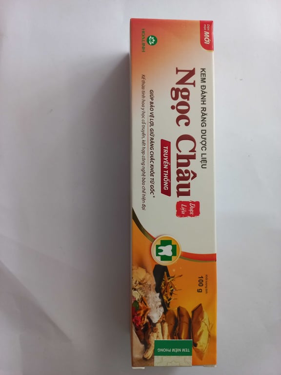 Kem đánh răng Ngọc Châu vàng tube/ 100g