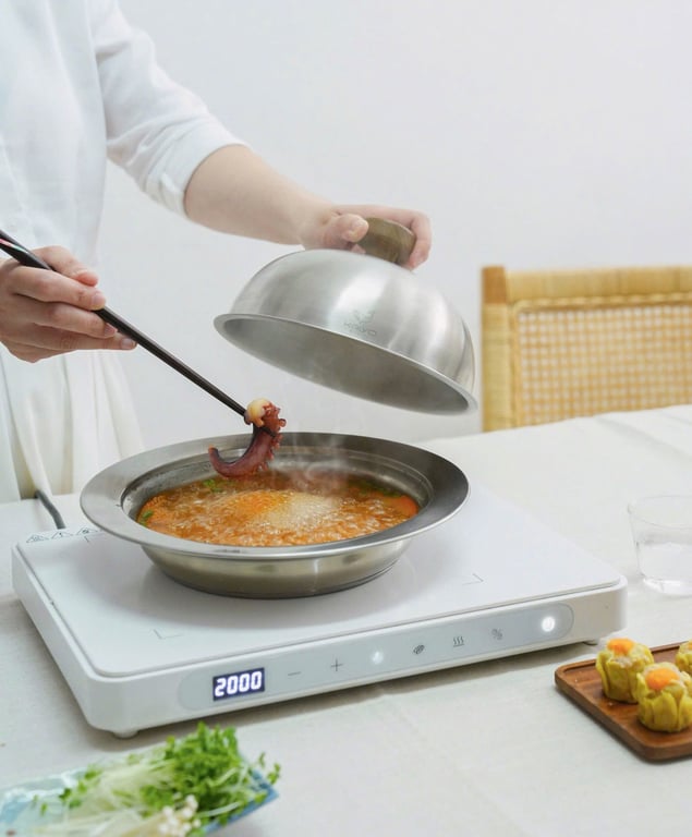 Nồi lẩu/ hấp đa năng 3 chi tiết nhà Kaiyo