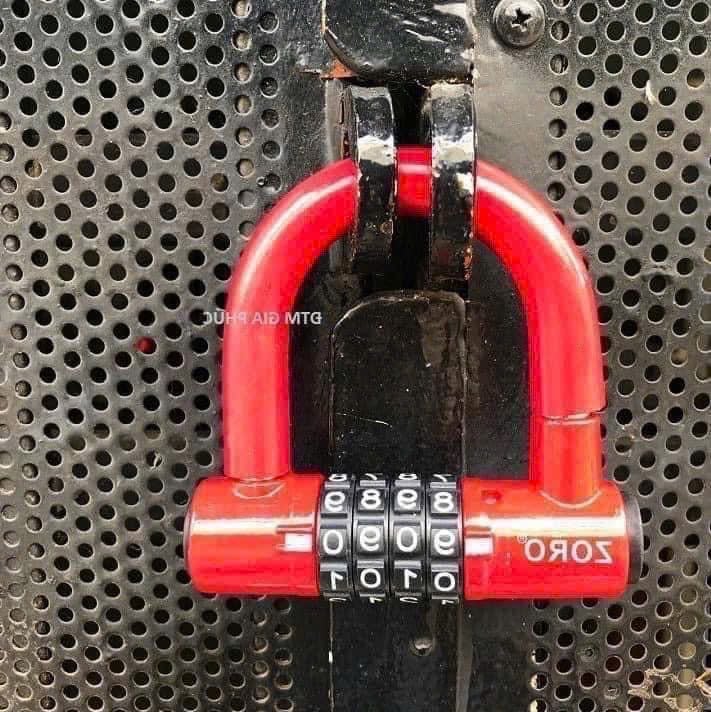 Ổ khoá chữ U chống trộm 4 mã số