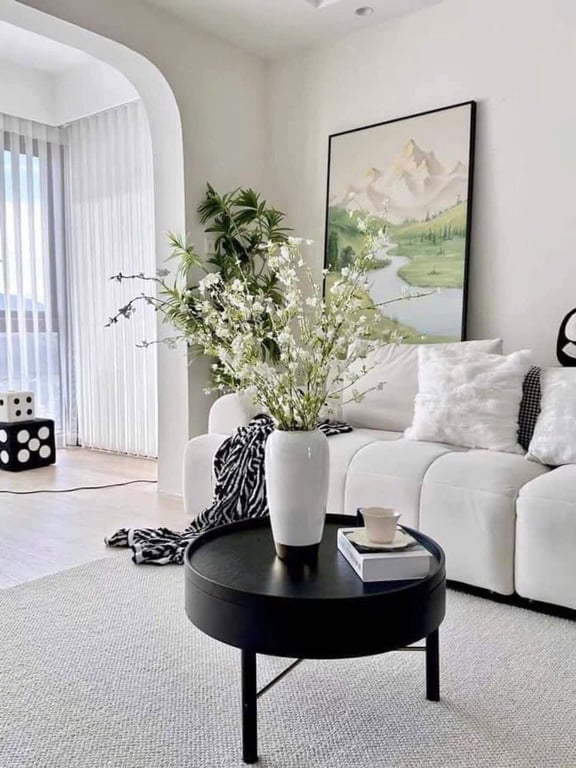 Set 3 cành Tuyết mai lụa 1.1m