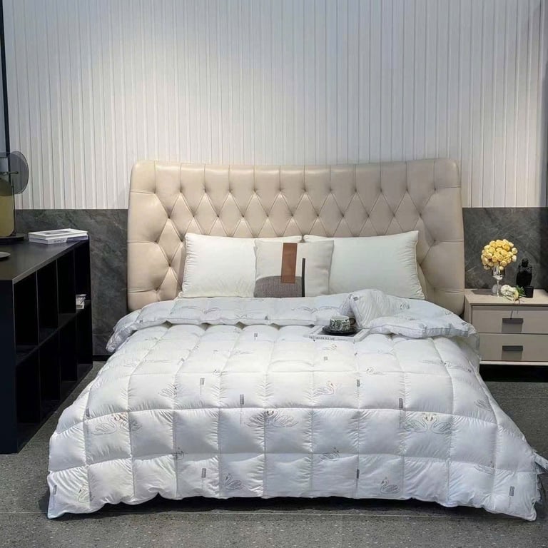 Chăn lông ngỗng xịn hàng xuất đi Siberia xịn.