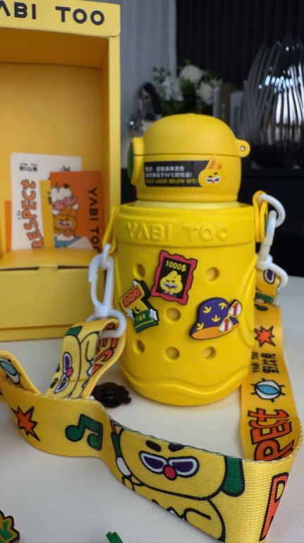 BÌNH NƯỚC GIỮ NHIỆT HỌC SINH YABI TOO 480ml inox316