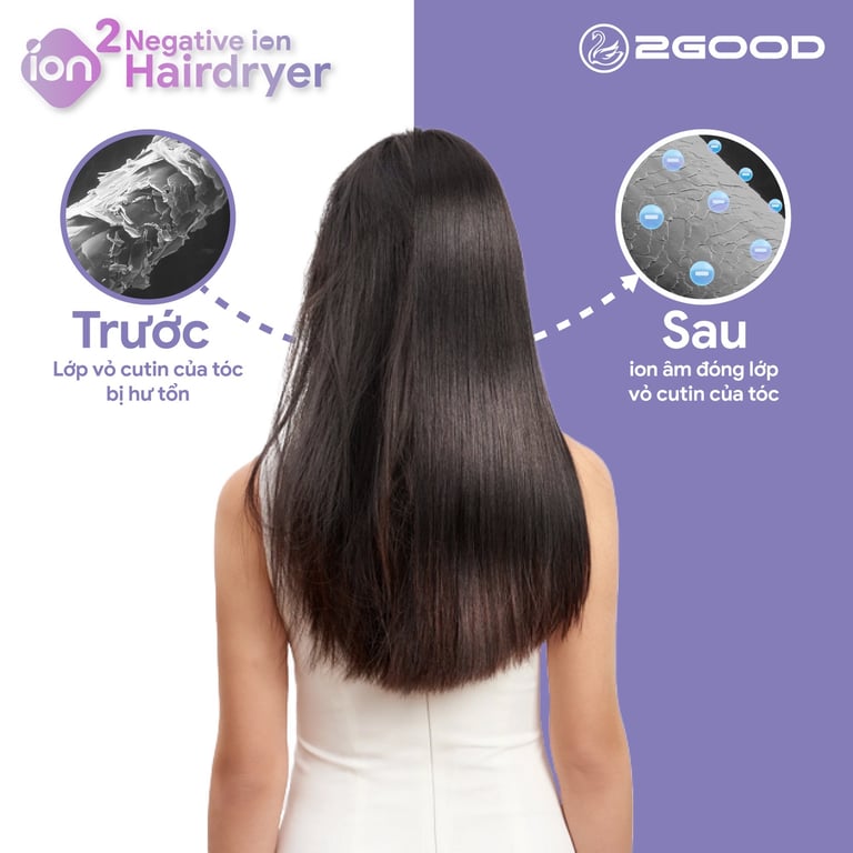 máy sấy tóc 2GOOD ion 2GOOD