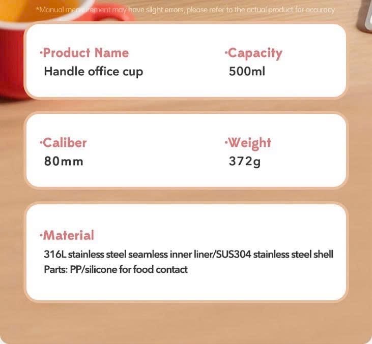 Bình ủ cháo, cốc giữ nhiệt Lady L’Amour 500ml Oyatton - O55