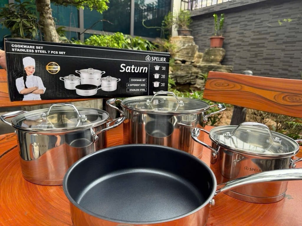 Bộ nồi inox Spelier Venus – Set 4 món