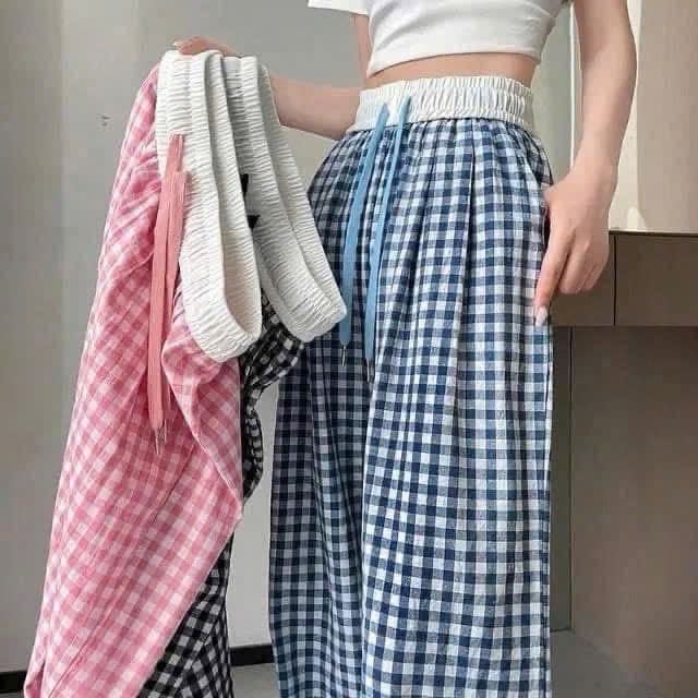 Quần karo đũi mùa hè