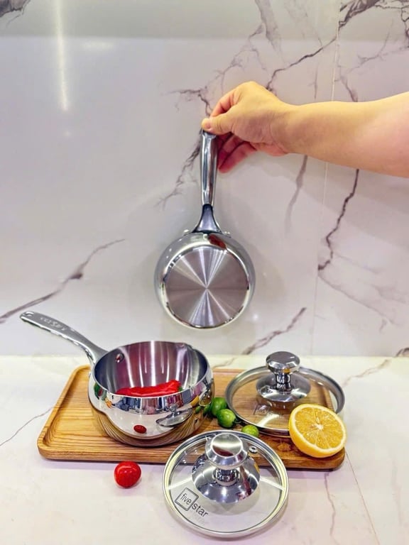 QUÁNH FIVESTAR đúc liền nguyên khối 12CM VÀ 14CM DÁNG QUẢ TÁO