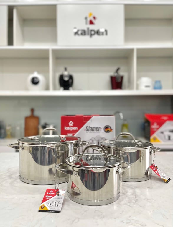 BỘ NỒI INOX 304 CAO CẤP 5 ĐÁY KALPEN SLAMER SM1