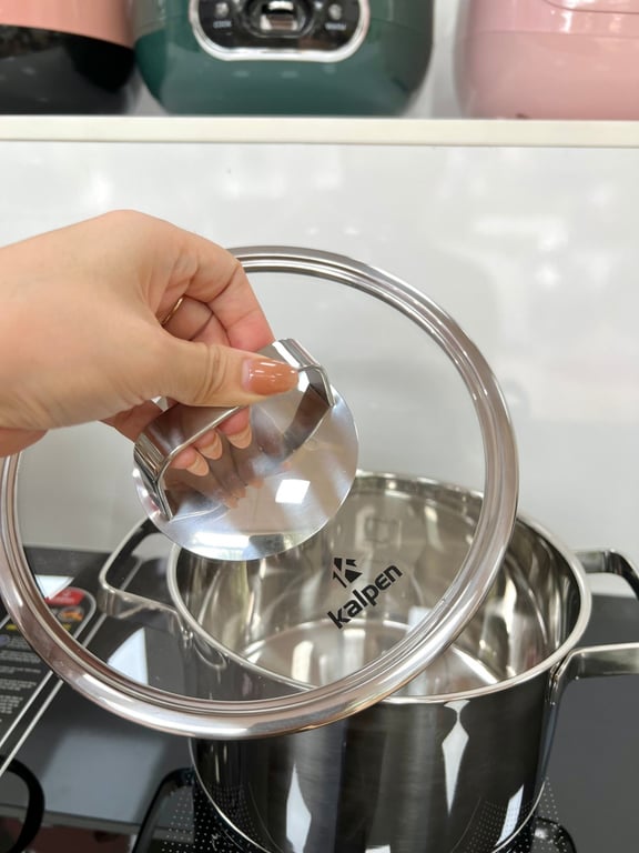 BỘ NỒI INOX 304 CAO CẤP 5 ĐÁY KALPEN MENDY MD1