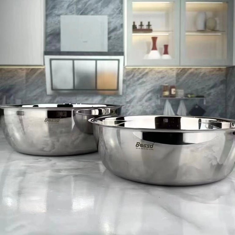 TÔ TRỘN THỨC ĂN KIÊM CHẬU RỬA INOX NHÀ BOSSD ! size 24/28cm
