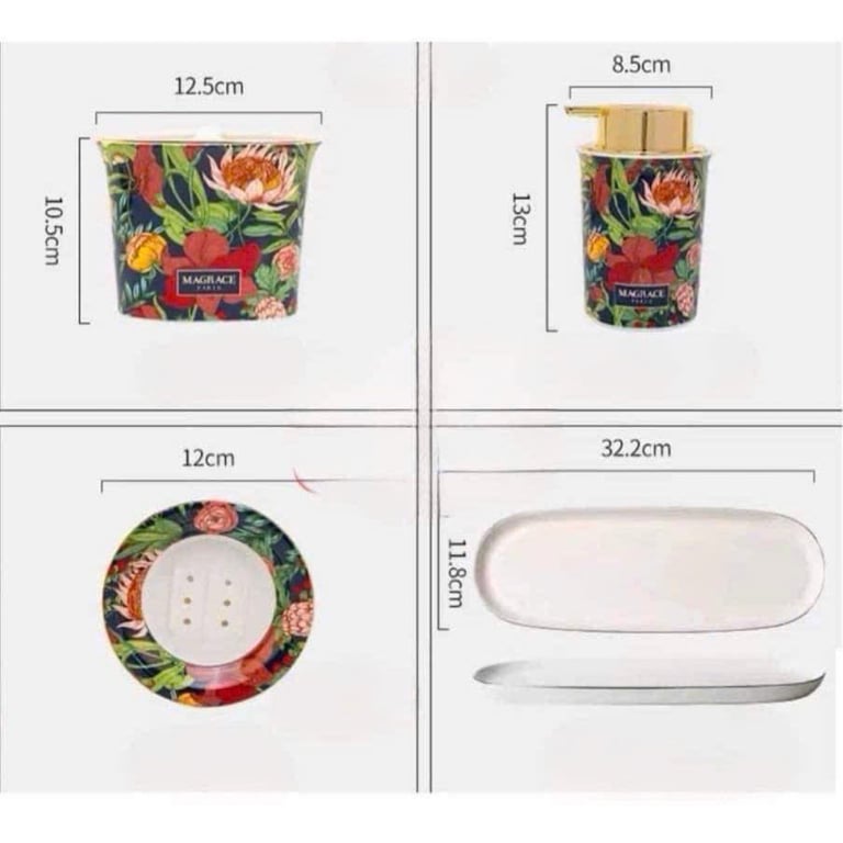 SET 4 MÓN NHÀ TẮM MAGRACE PARIS
