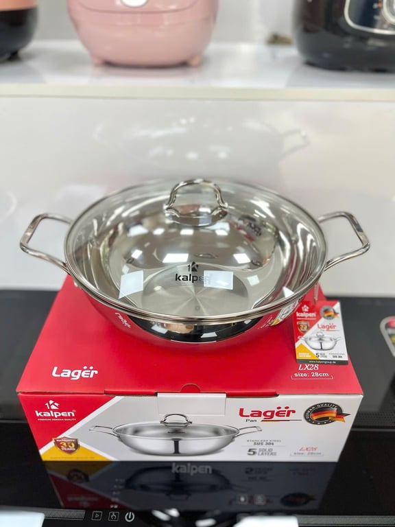 CHẢO XÀO INOX 5 LỚP KALPEN LAGER LX28