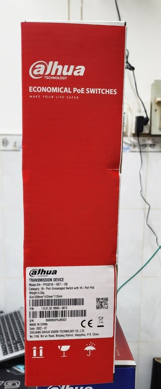Switch PoE Công nghiệp DAHUA DH-PFS3218-16ET-135