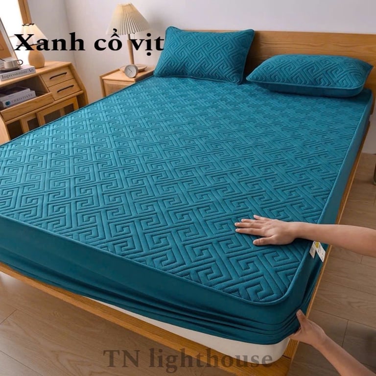 MCC30 Set Ga và 2 Gối Phi Lụa Bóng Nhiều Màu Sang Trọng Trần Bông Cao Cấp