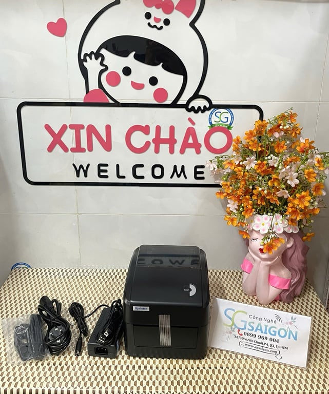 Máy in tem mã vạch Xprinter XP-420B (cổng USB+Lan)