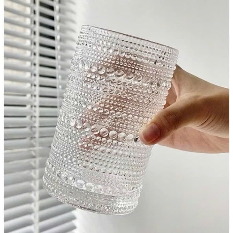 BỘ 6 CỐC THUỶ TINH HẠT CƯỜM DÀY DẶN CHỊU NHIỆT