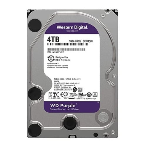 HDD Western Digital Purple HDD 4TB 256MB Cache 5400RPM WD40PURZ