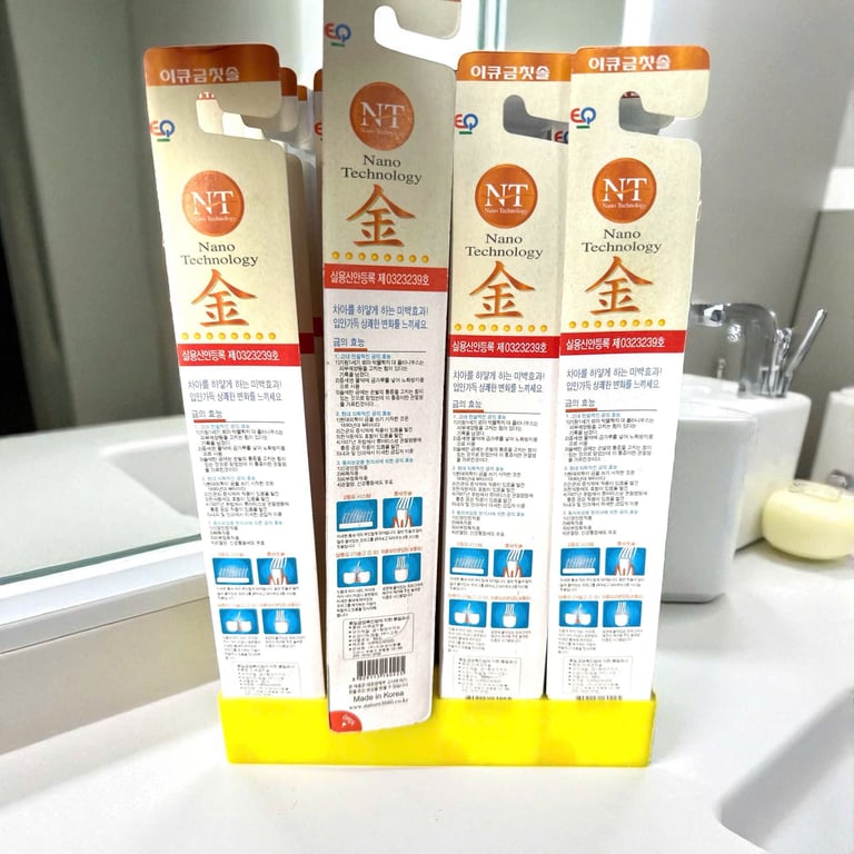 Set 4 Bàn Chải Đánh Răng EQ Nano Technology – Chuẩn nhập khẩu Hàn Quốc