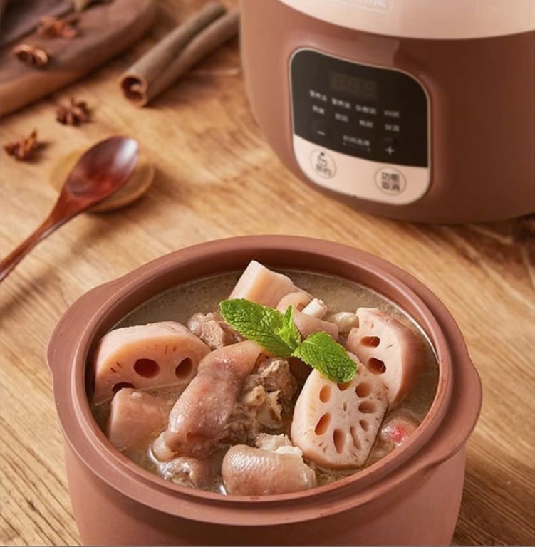 NỒI NẤU CHẬM BEAR 2.5L DDZ-C25X7 - KÈM GIÁ HẤP