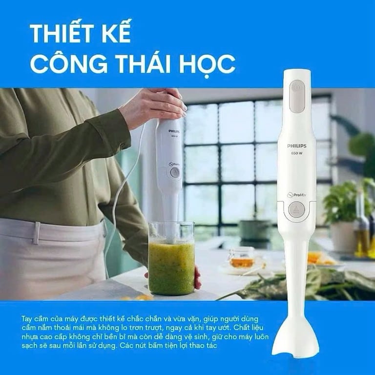 Philips HR2531 – chiếc máy xay cầm tay nhỏ gọn