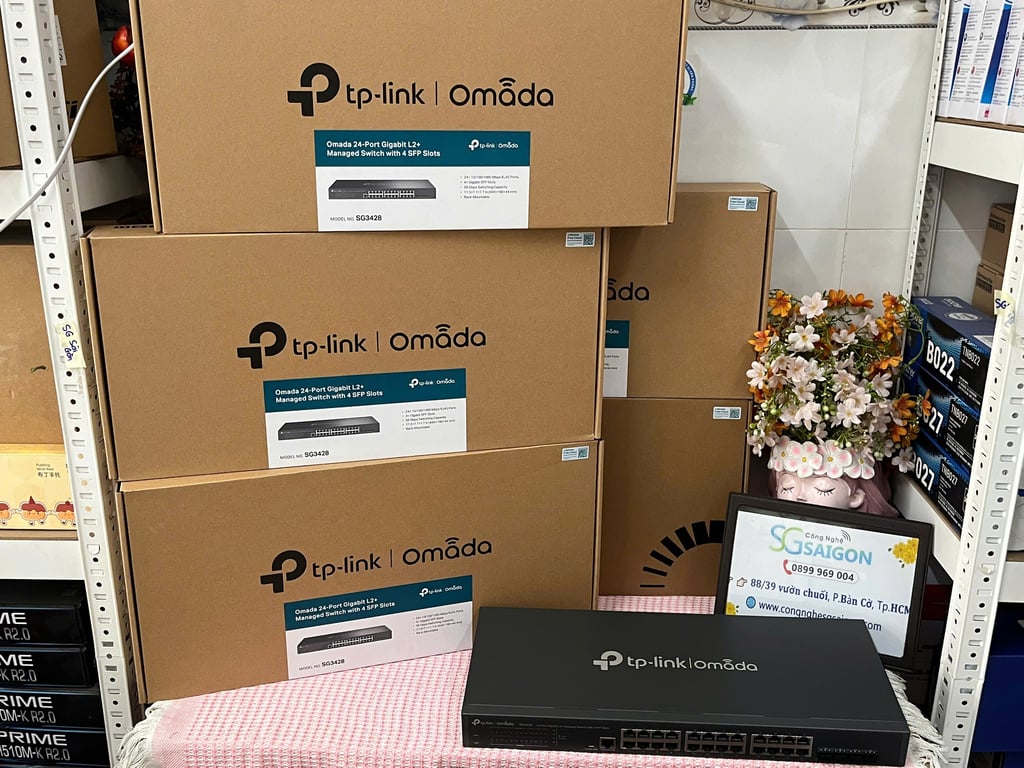 Switch TP-Link TL-SG3428 (24 port gigabit RJ45 ports và 4 port gigabit SFP)