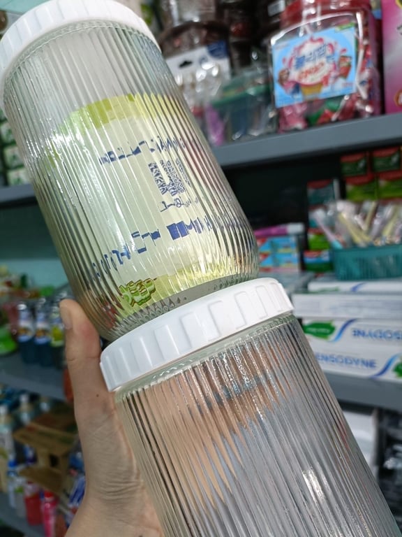hũ thuỷ tinh hàng quà tặng KM của Unilever 900ml