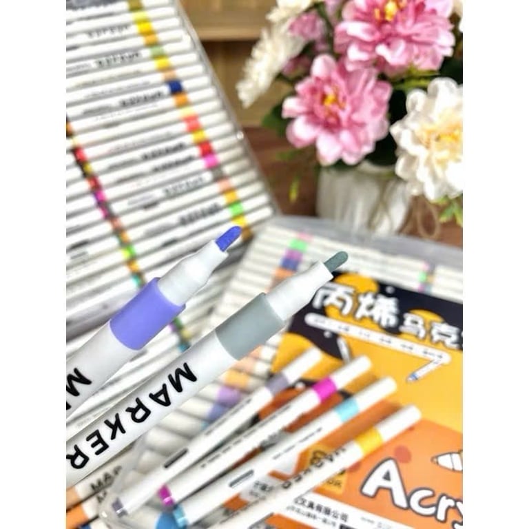 BÚT MÀU DẠ ACRYLIC MARKER HỘP 80 bút xịn đẹp