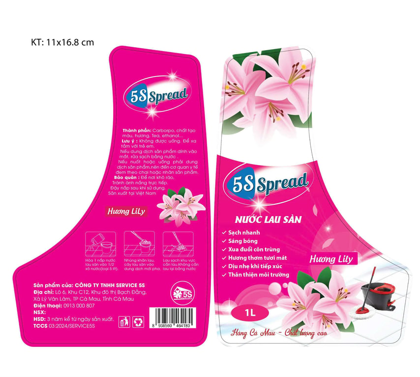 Nước Lau sàn hương lily