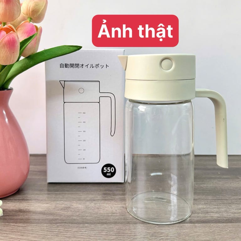 Bình đựng và rót dầu thủy tinh xuất Nhật GHA904 500ml