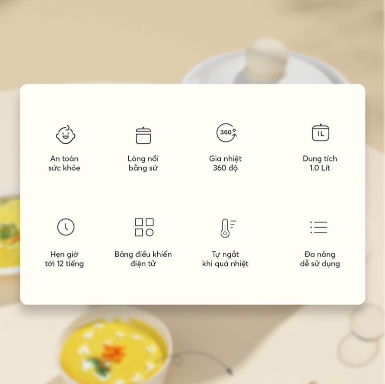 NỒI NẤU CHẬM ELMICH 1L SCE-8524OL