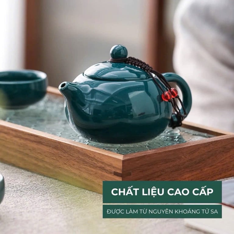 BỘ ẤM TRÀ MEN NGỌC