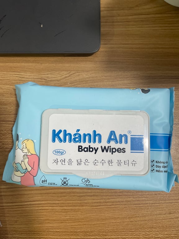 Khăn ướt Khánh an nhỏ xanh thùng/40 gói