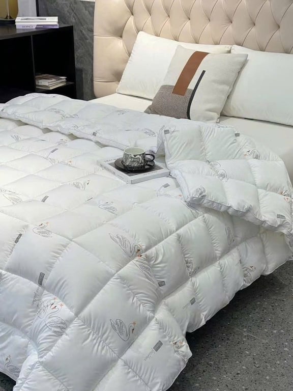 Chăn lông ngỗng xịn hàng xuất đi Siberia xịn.