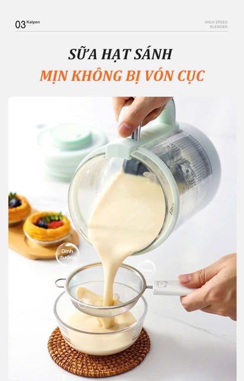 MÁY LÀM SỮA HẠT CHỐNG ỒN KALPEN H5