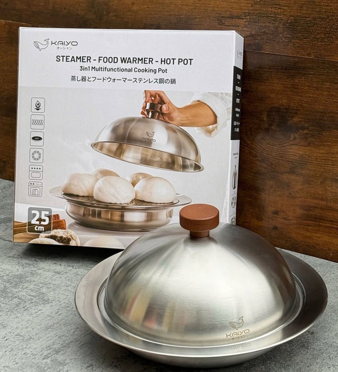 Nồi lẩu/ hấp đa năng 3 chi tiết nhà Kaiyo