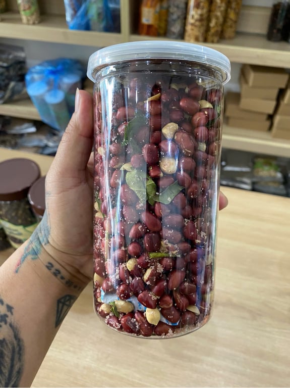 Lạc rang muối hồng, lá chanh 500gr