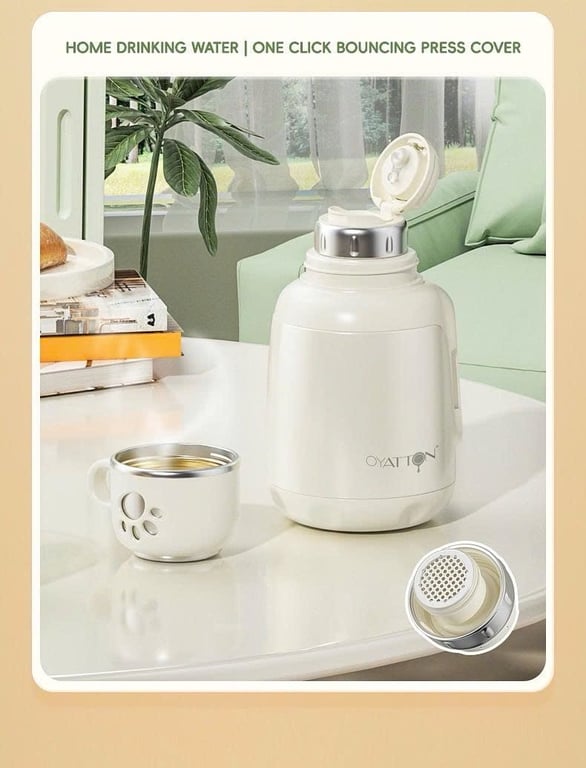 Bình giữ nhiệt chân mèo inox 316 OYATTON 1000ml - O52
