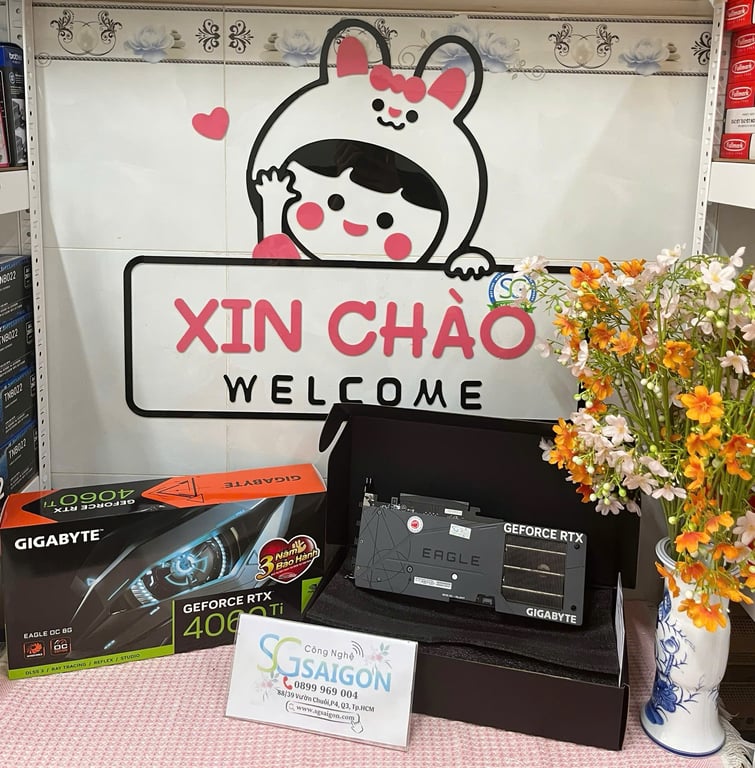 Card Màn Hình GIGABYTE GeForce RTX 4060 Ti EAGLE OC 8G (GV-N406TEAGLE-OC-8GD)