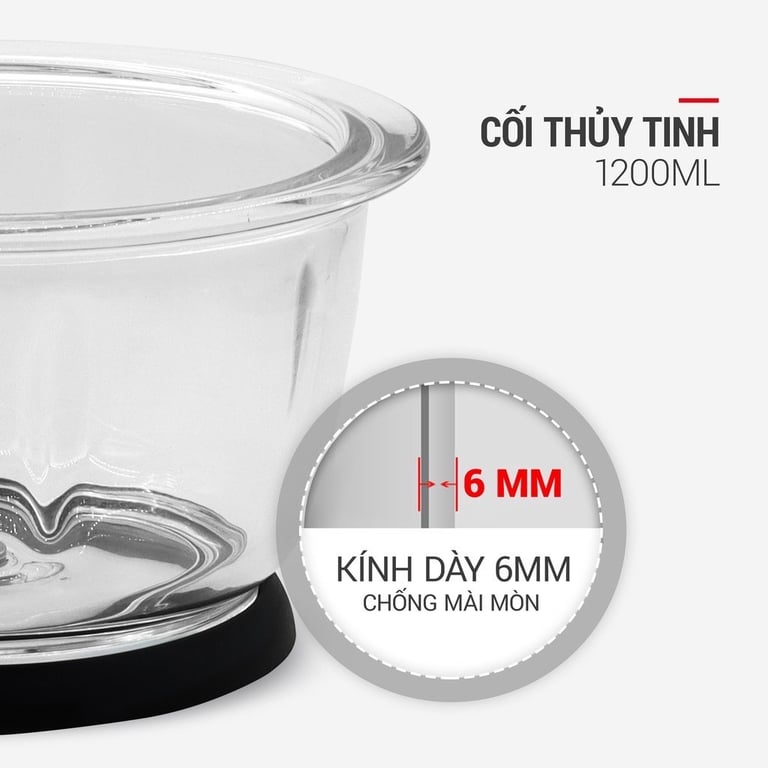 MÁY XAY THỊT LEBENLANG LBUF1920 DUNG TÍCH 1.2L