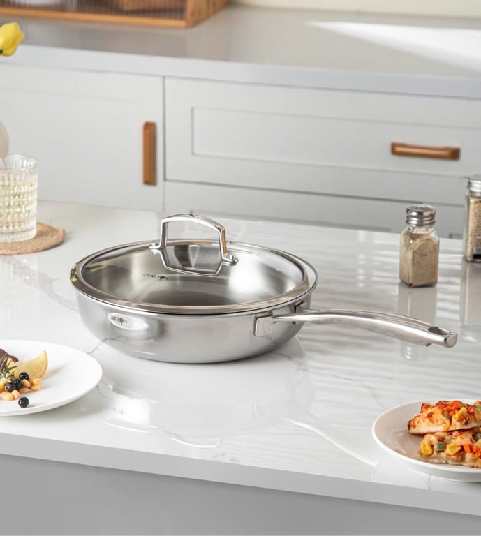 CHẢO SÂU LÒNG TRƠN OYATTON Size 26cm và 28cm