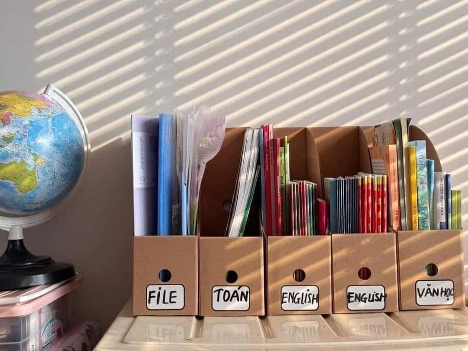 Set 5 hộp CHIA NGĂN PHÂN LOẠI SÁCH