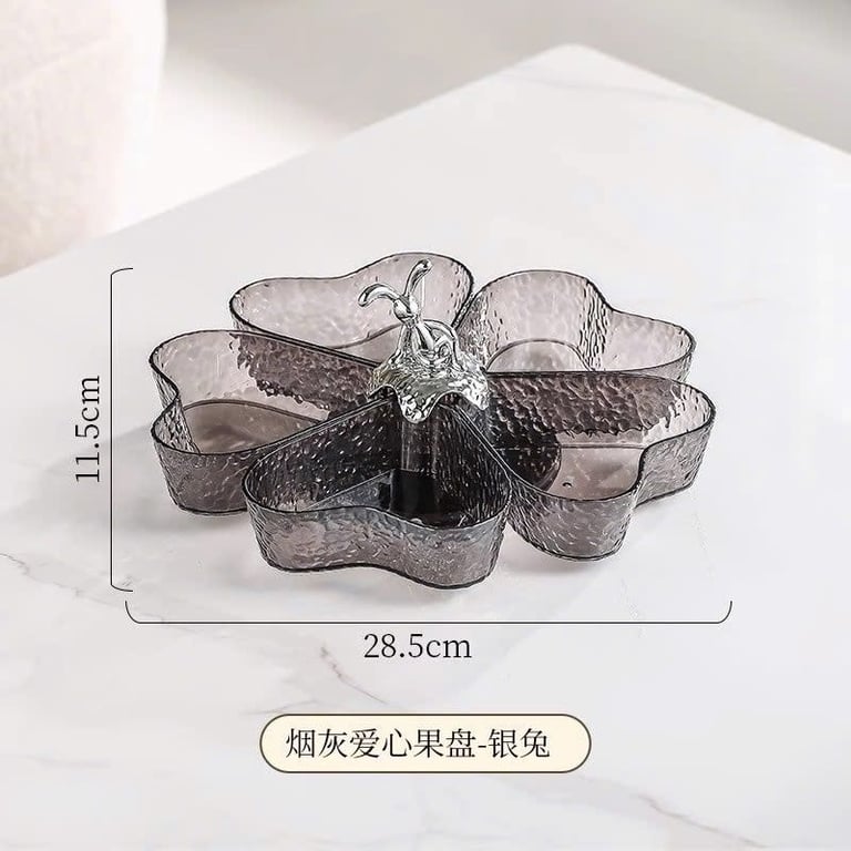 KHAY MỨT TRÁI TIM 5 NGĂN XÁM KHÓI