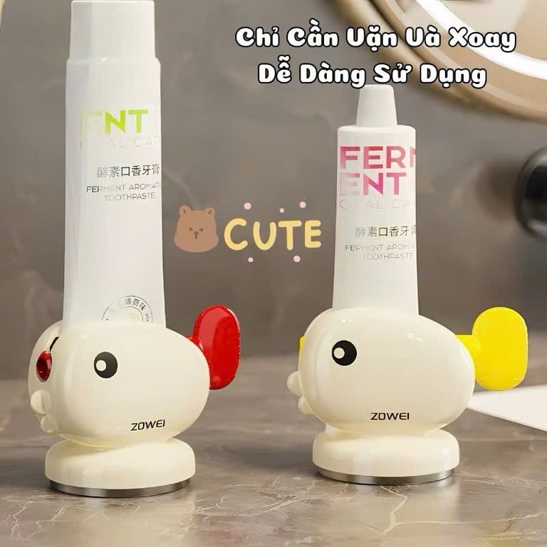 BỘ NẶN KEM ĐÁNH RĂNG HÌNH CÁ VOI