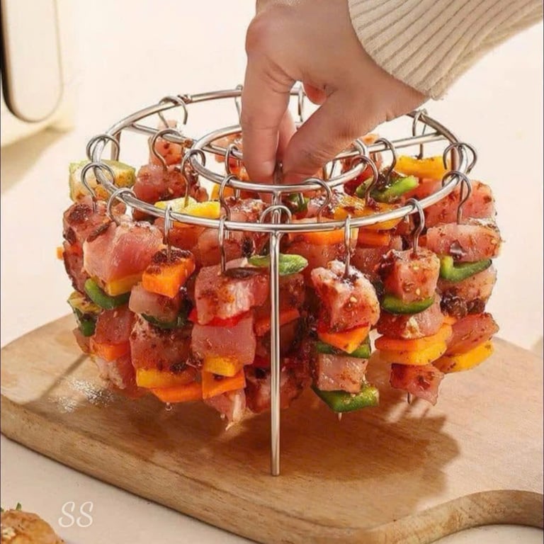 SET DỤNG CỤ XIÊN THỊT NƯỚNG CHO NỒI CHIÊN KO DẦU