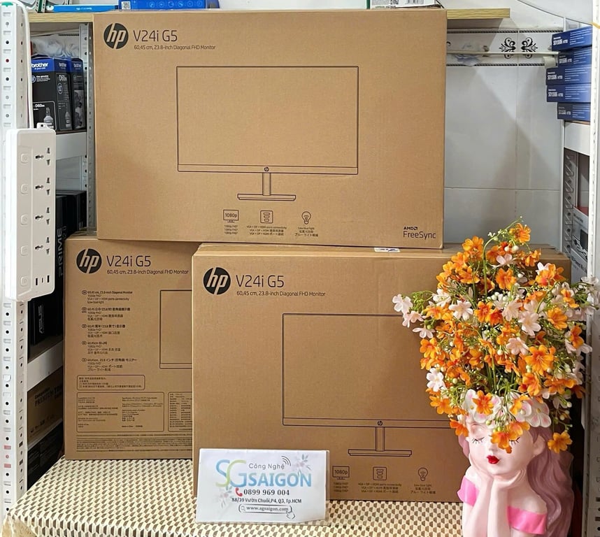 Máy tính để bàn HP ProDesk 400 G7+ 🖥 MÀN HÌNH VI TÍNH HP V24i G5 23.8INCH  (COMBO)